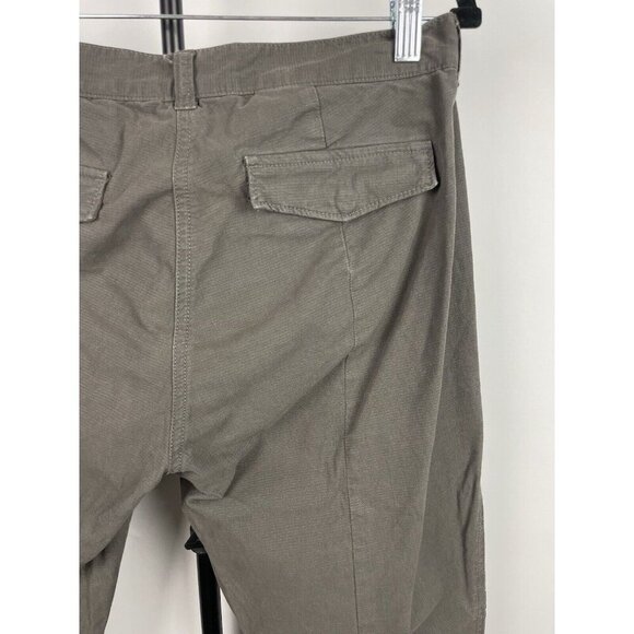J. Crew Gray Green City Fit Ripstop Cargo Skinny Flap Pocket Cotton Pants Size 4 - Picture 3 of 7